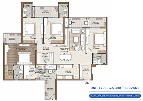 Smartworld One DXP Floor Plan