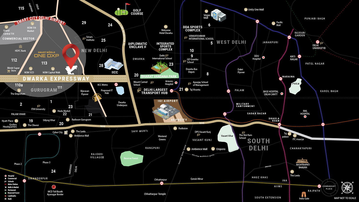 Smartworld One DXP Location Map