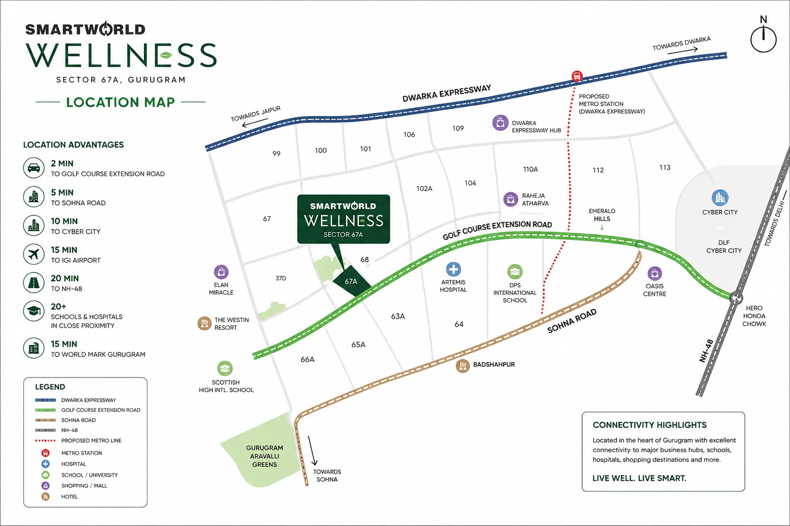 SmartWorld Wellness Residences Location Map
