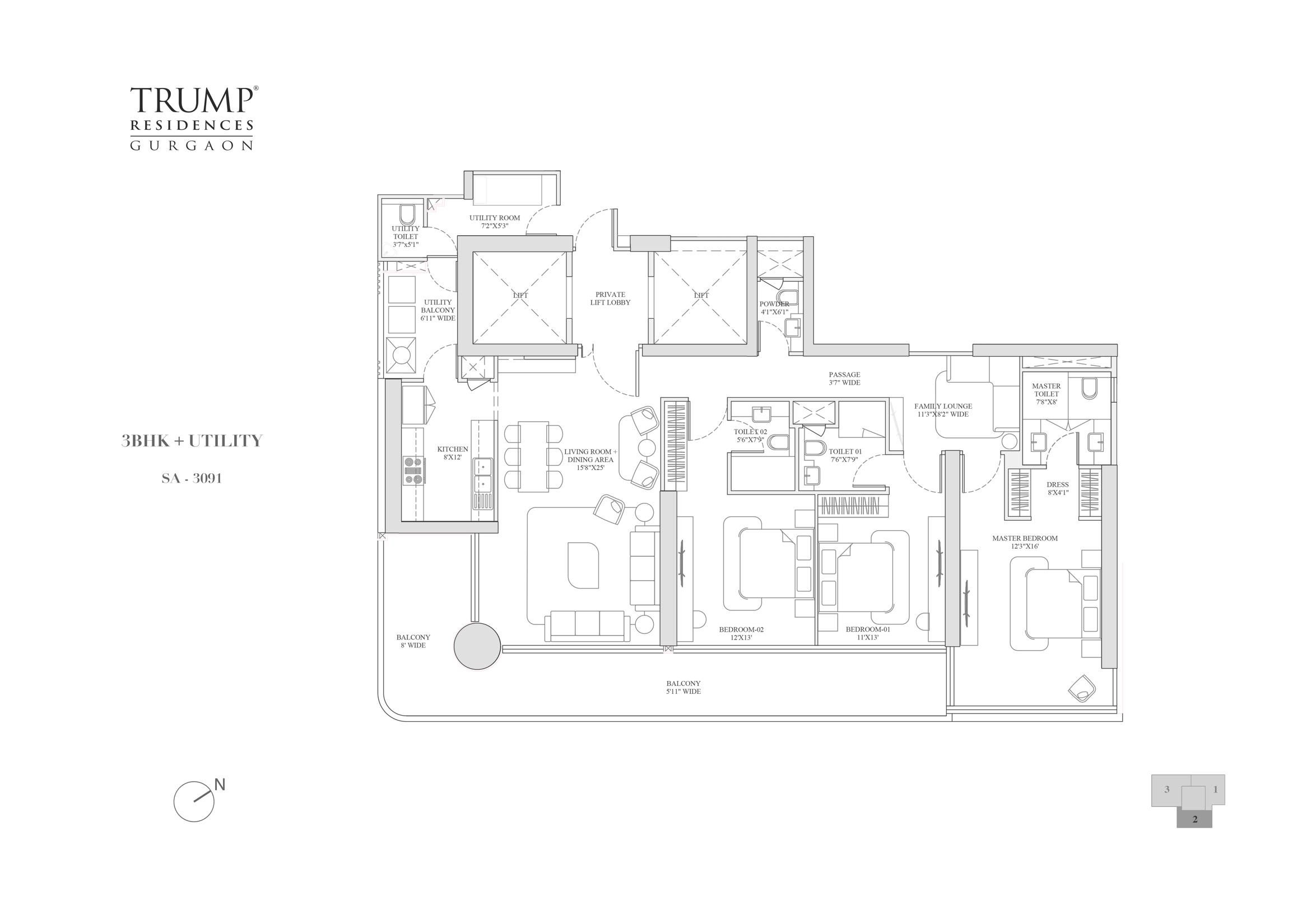 Trump Residences Floor Plan