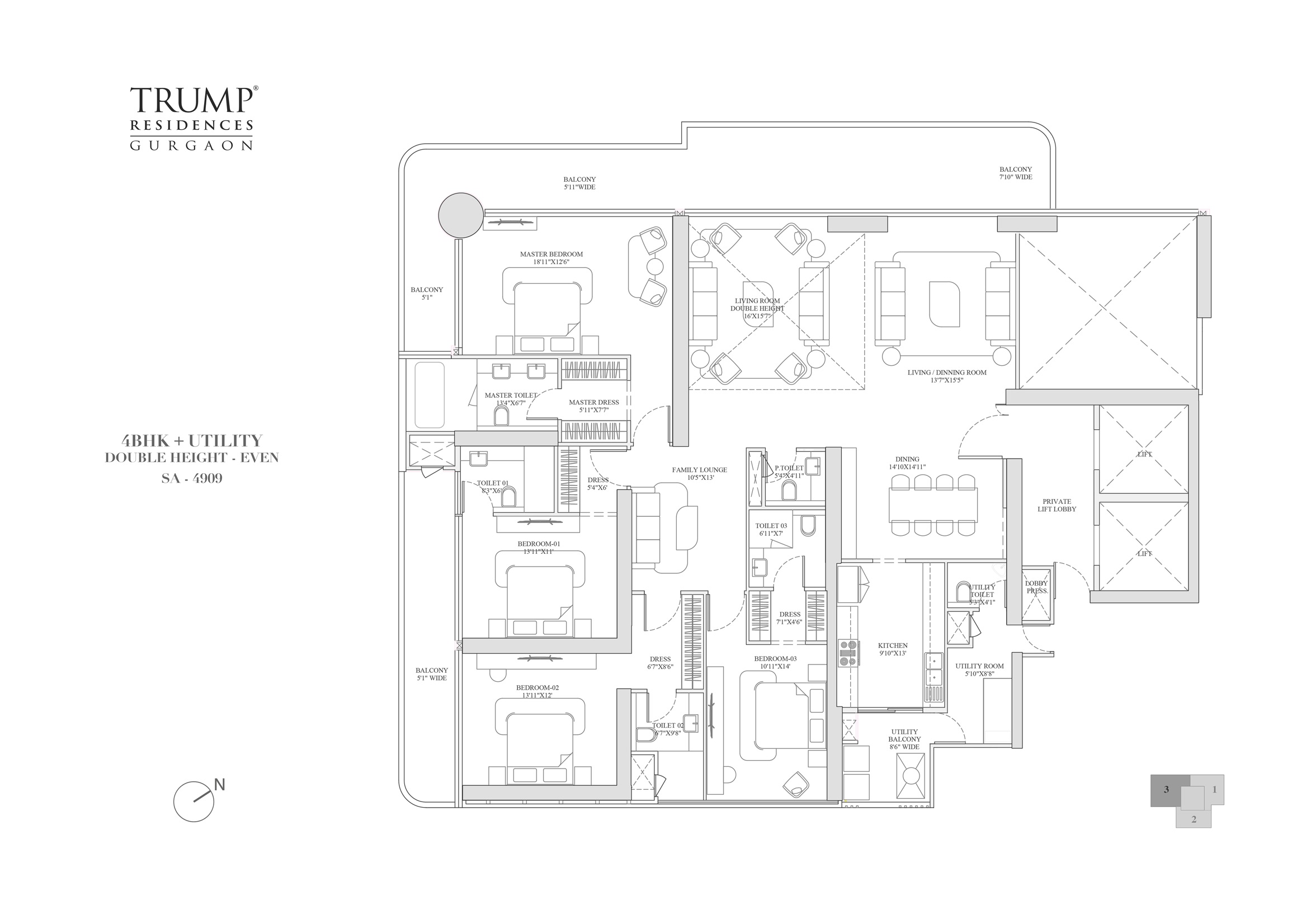 Trump Residences Floor Plan