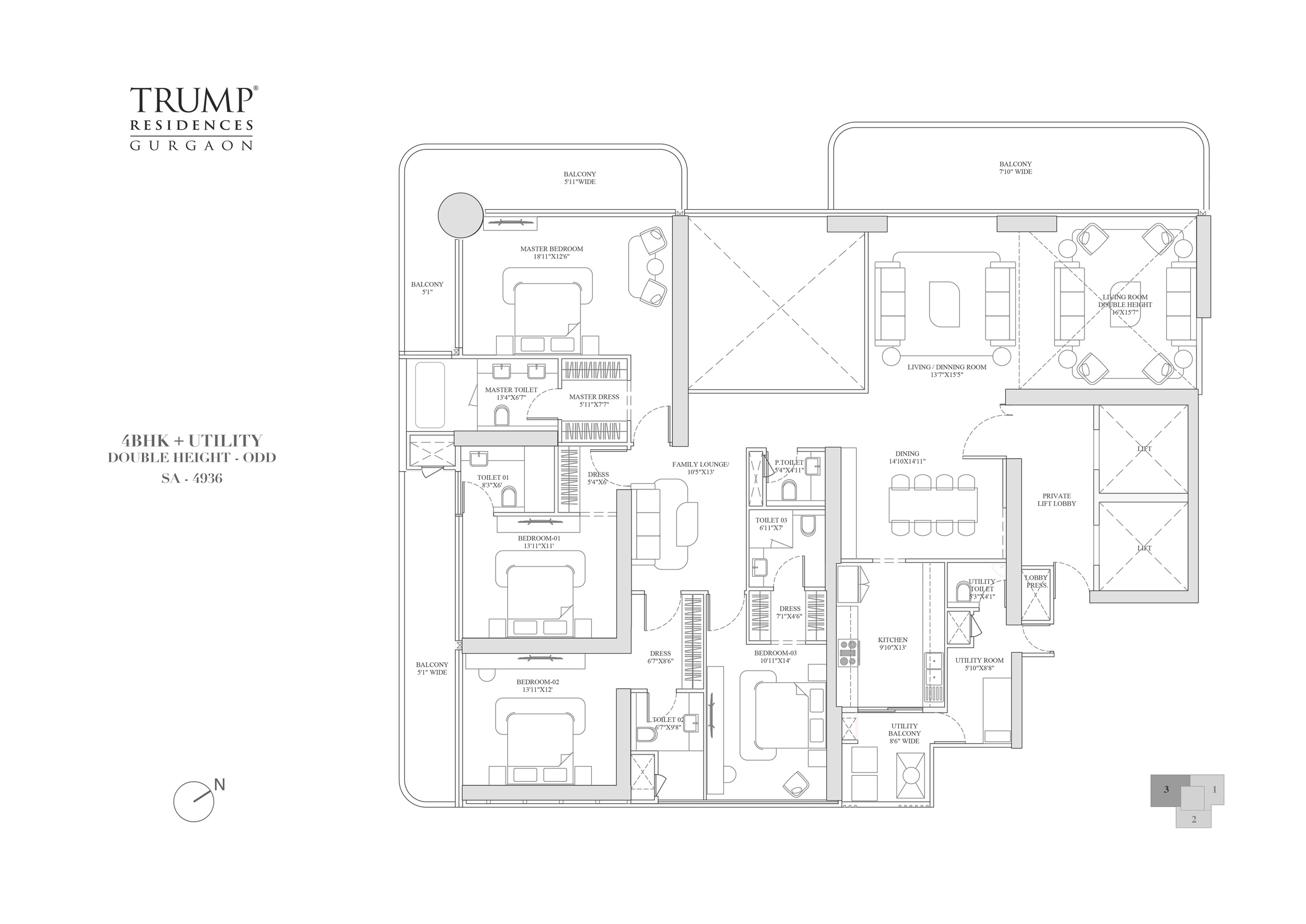 Trump Residences Floor Plan